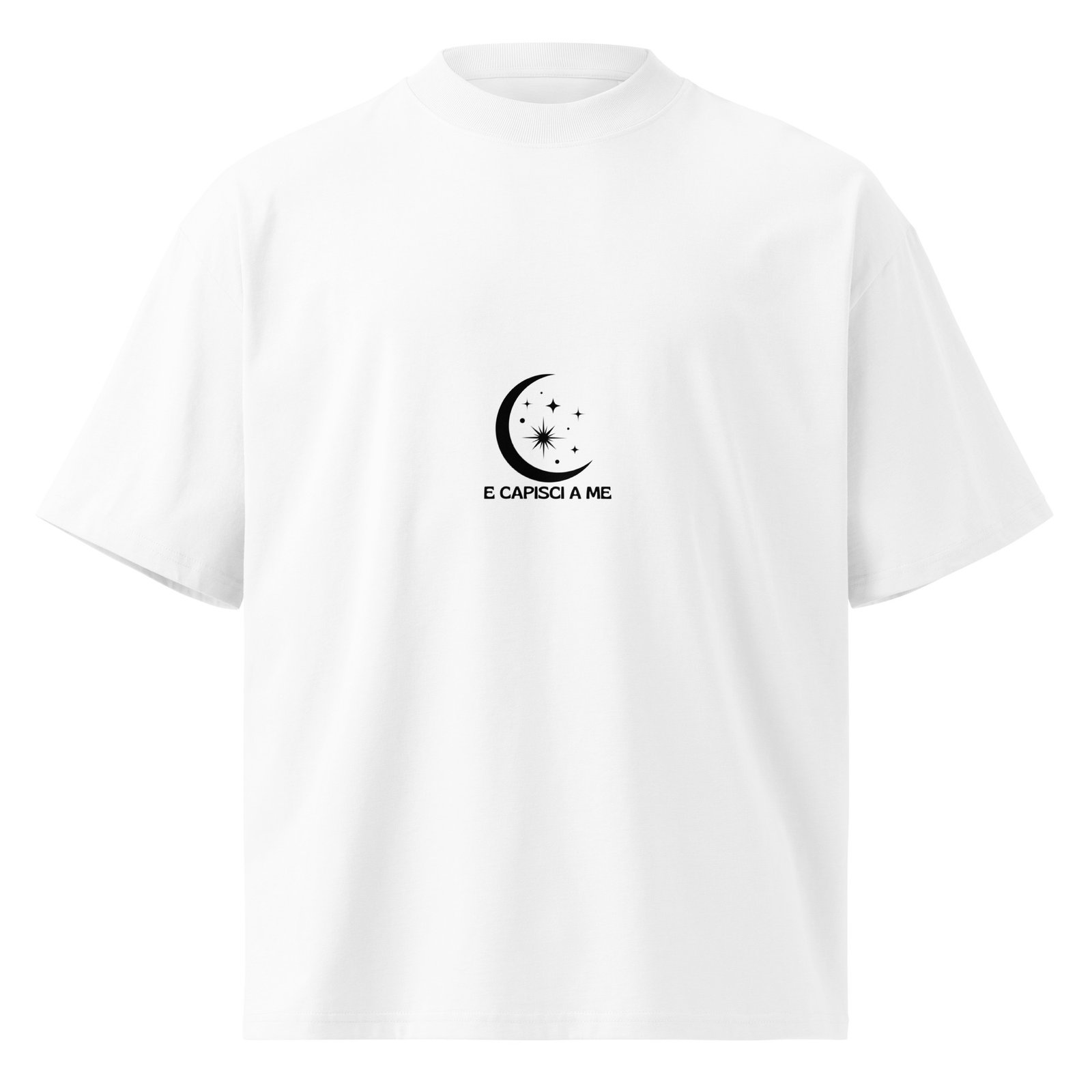 T-shirt organica oversize con collo alto unisex - Ma cosa hai fatto... White - immagine 2