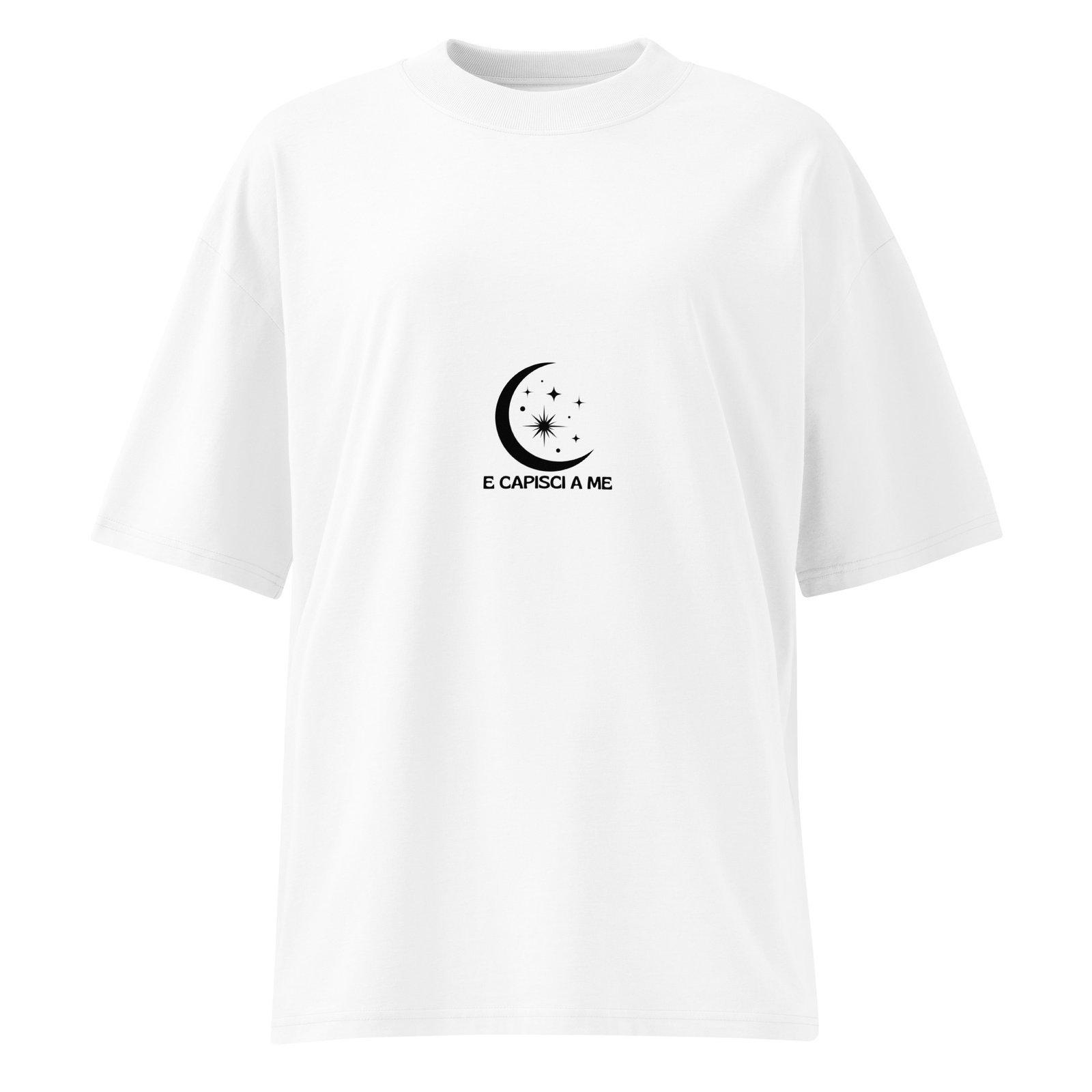 T-shirt organica oversize con collo alto unisex - Ma cosa hai fatto... White - immagine 3