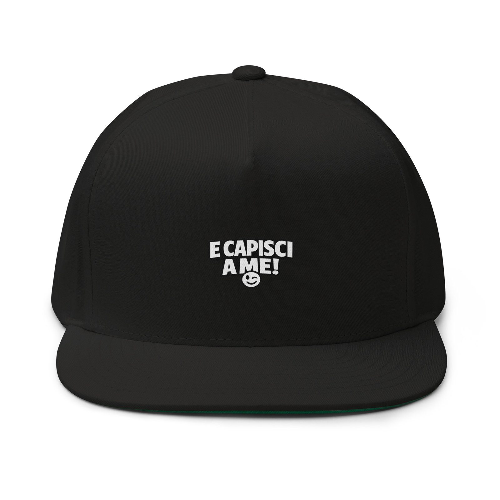Cappello con visiera piatta