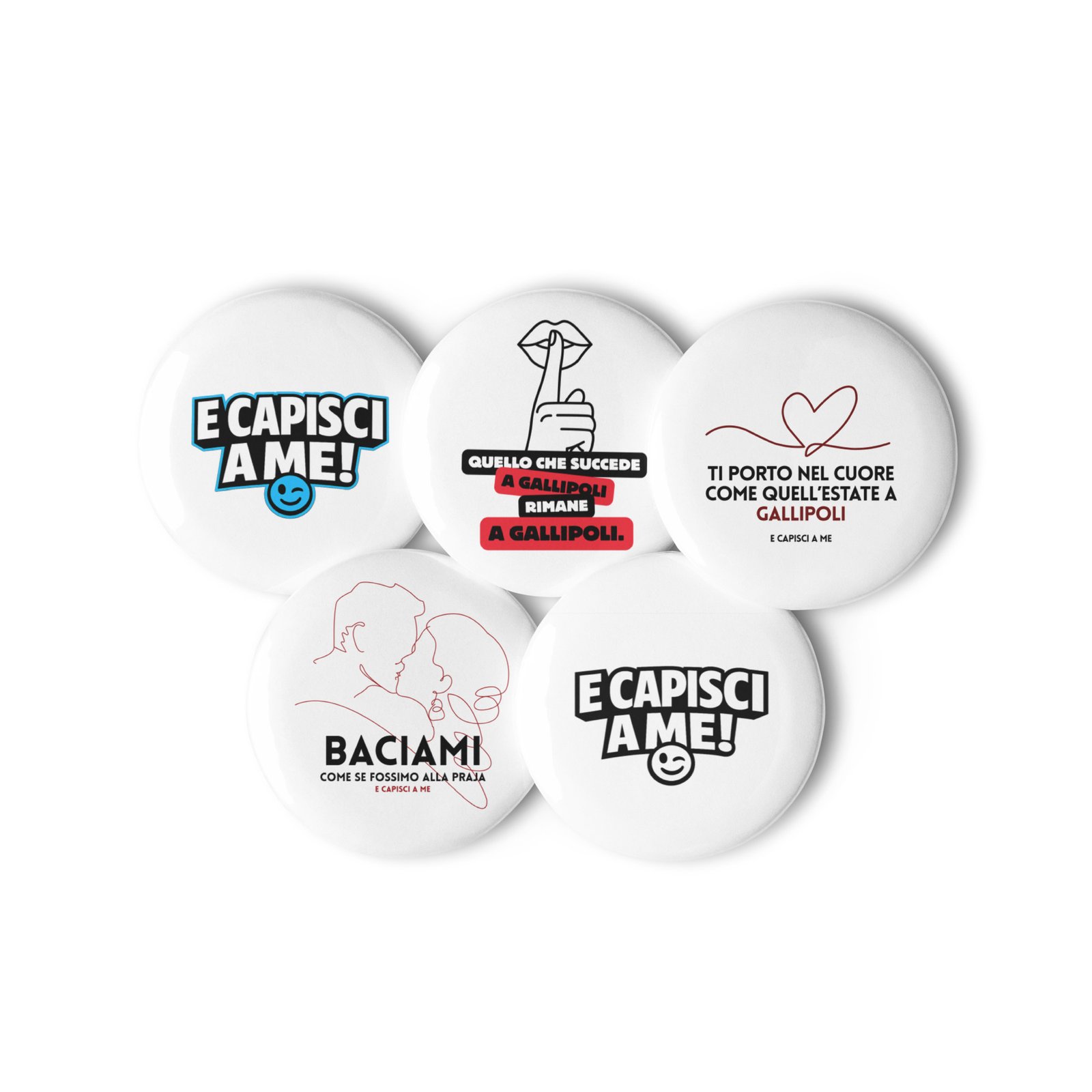 Set di spille - Design E capisci a me - immagine 2