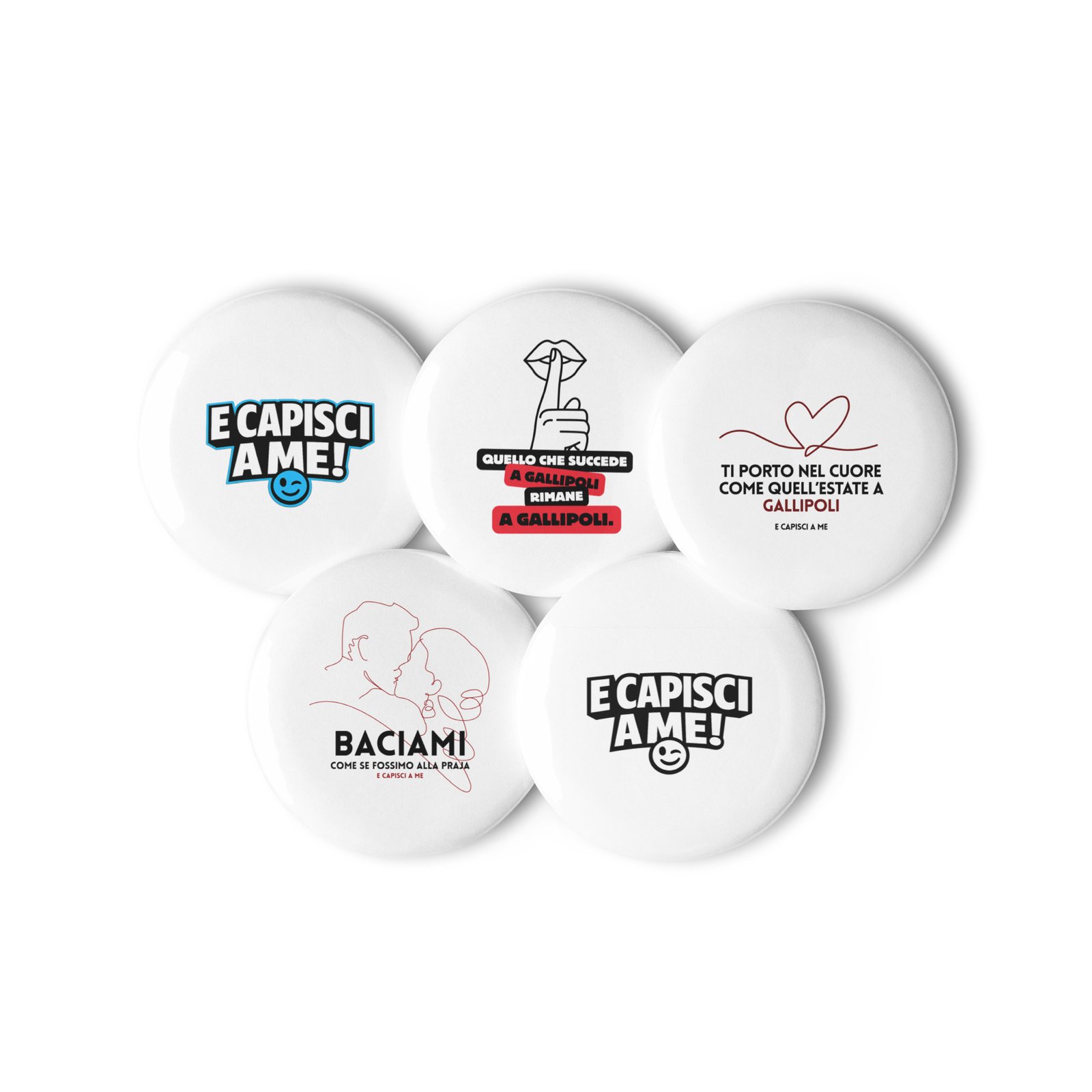 Set di spille - Design E capisci a me - immagine 4