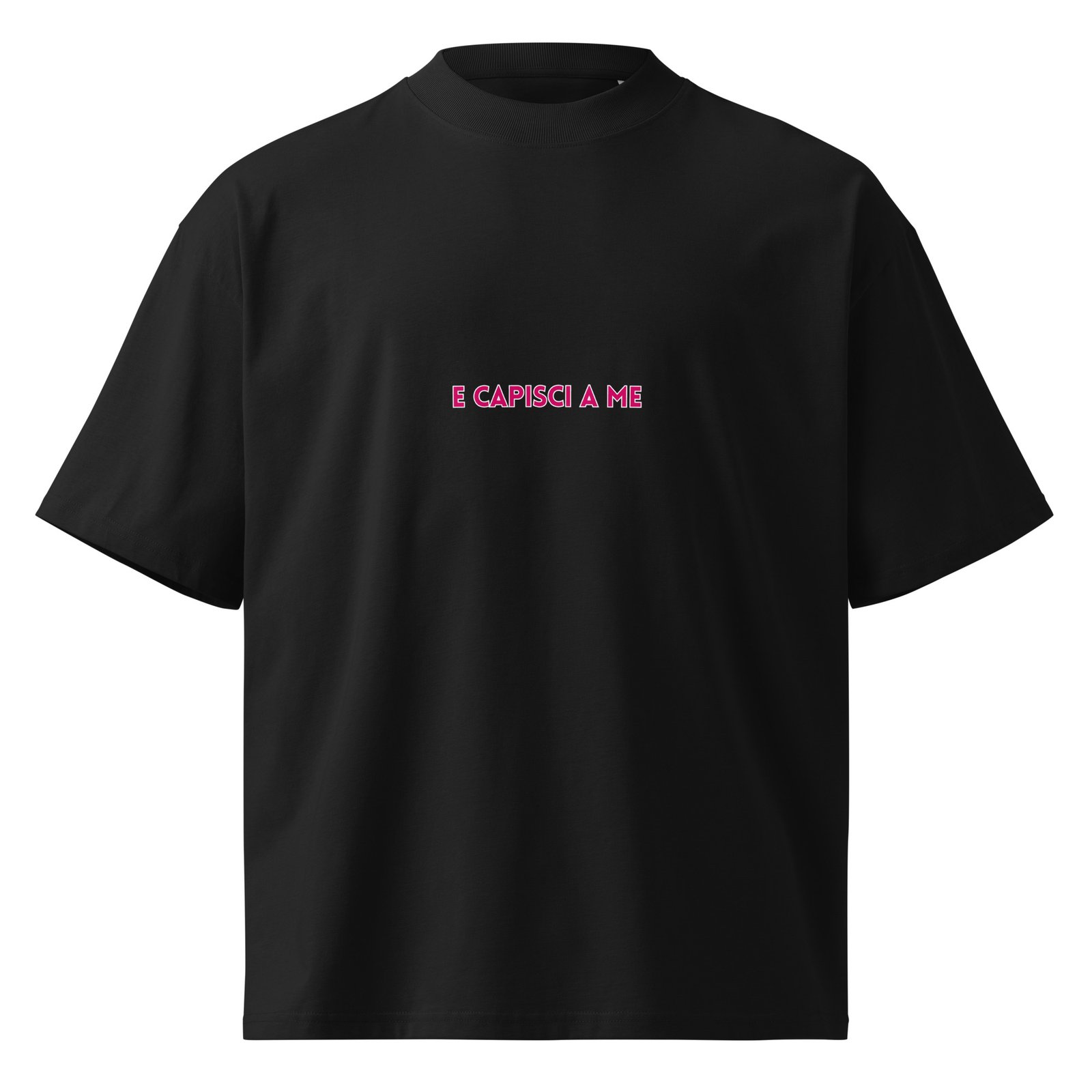 T-shirt organica oversize con collo alto unisex - Non sono un ginecologo... - immagine 2