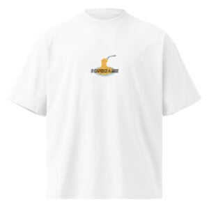 T-shirt organica oversize con collo alto unisex - Sagne Ricce