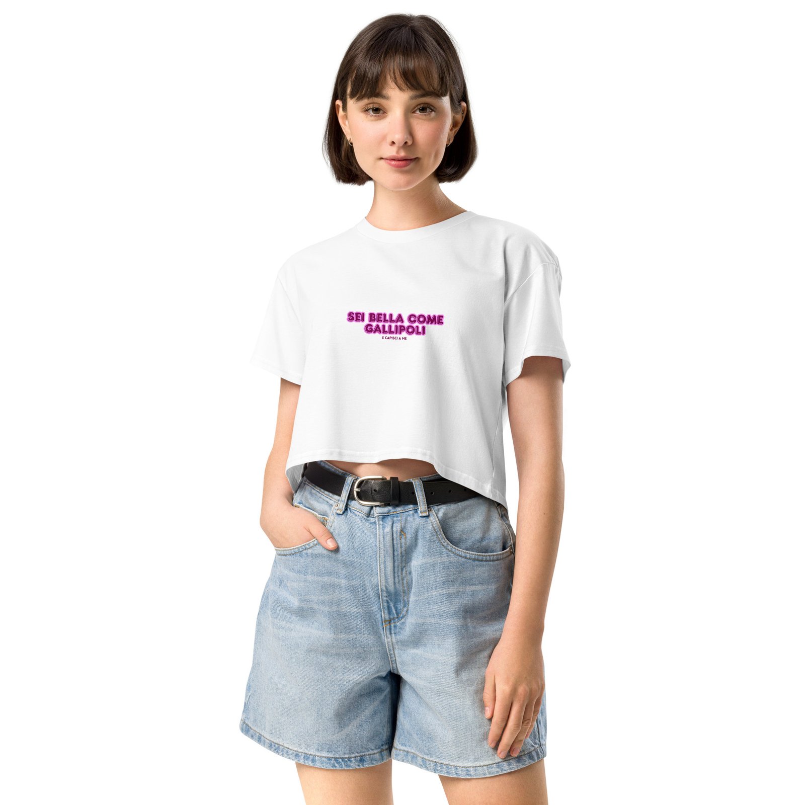 Crop top da donna - Sei bella come Gallipoli - immagine 5