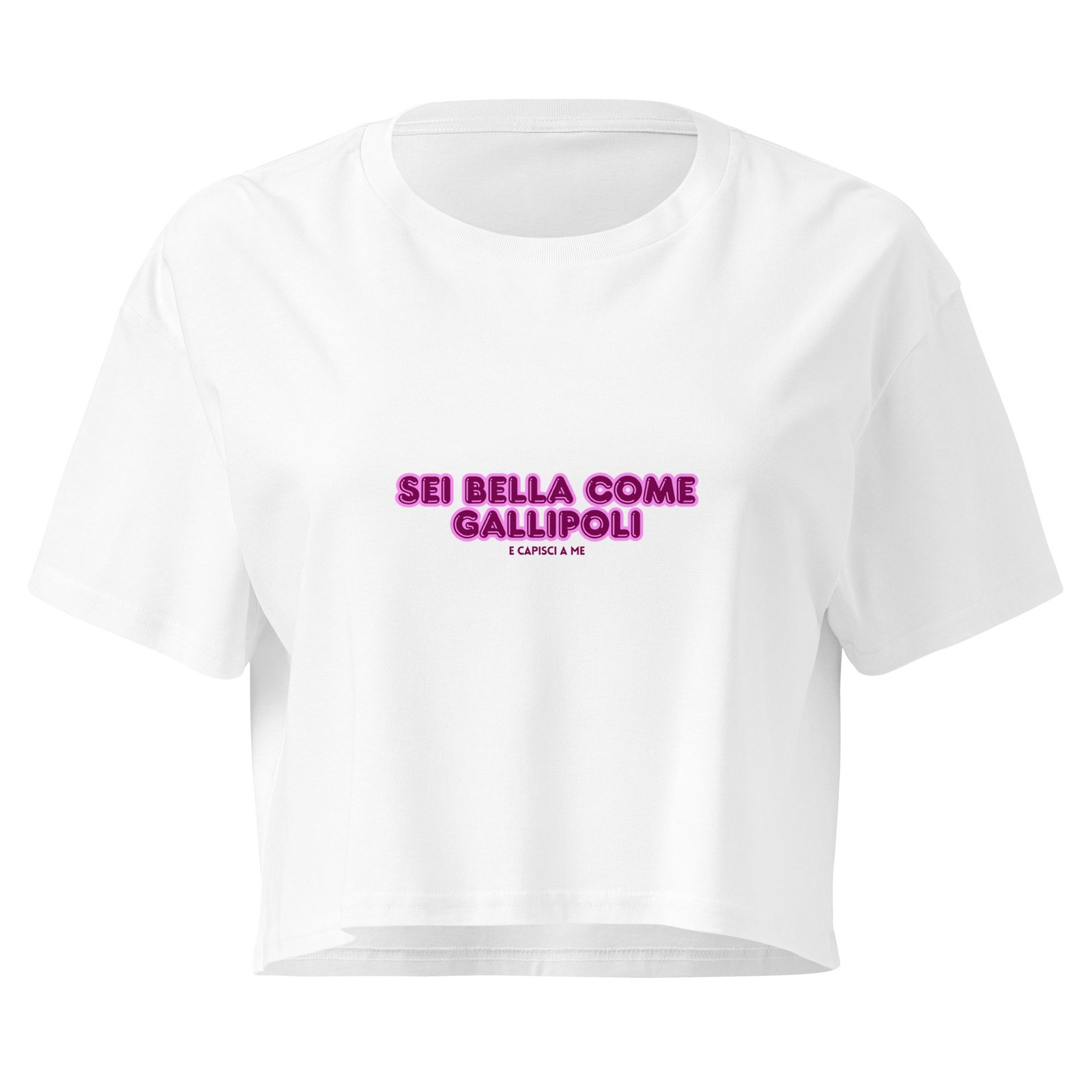 Crop top da donna - Sei bella come Gallipoli