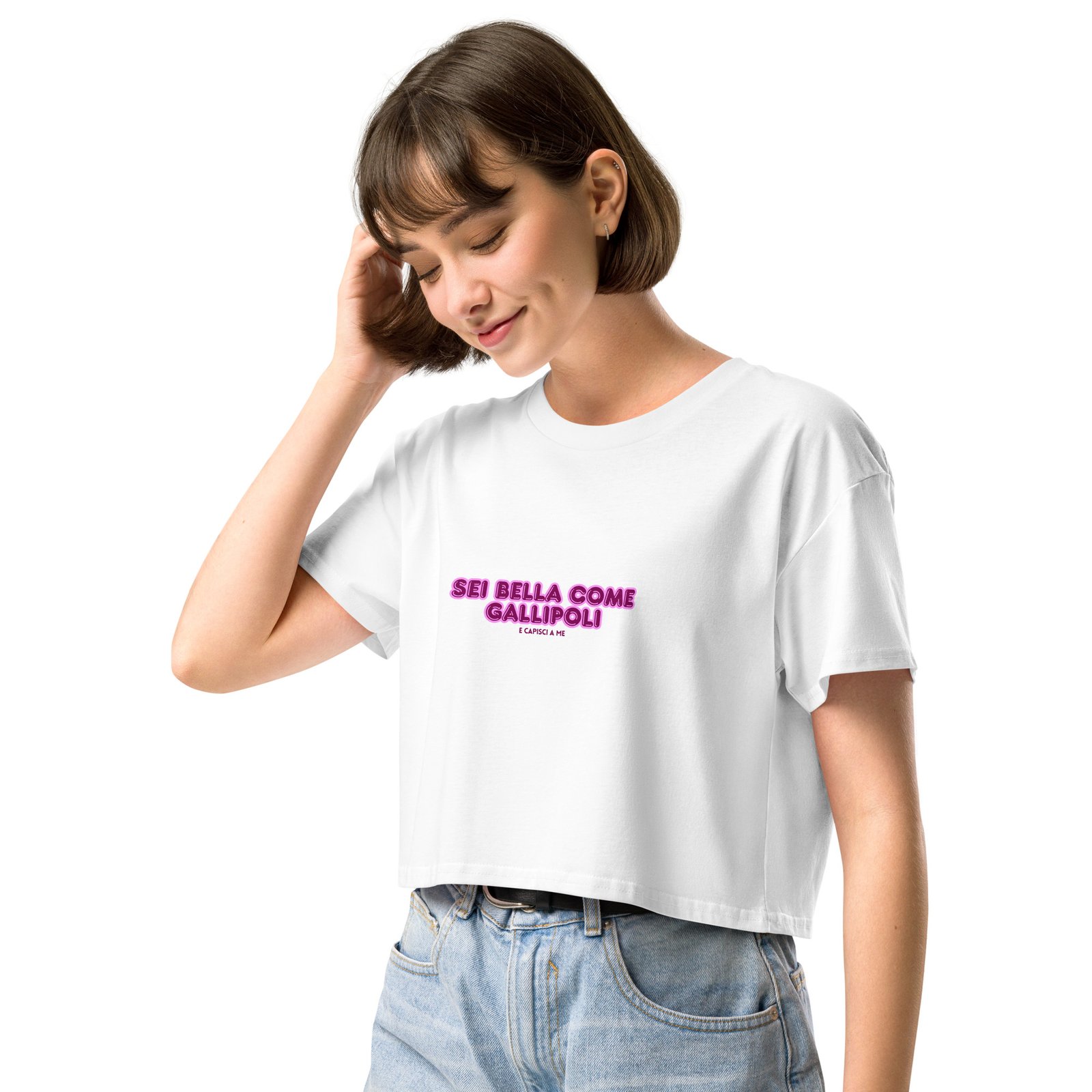 Crop top da donna - Sei bella come Gallipoli - immagine 6